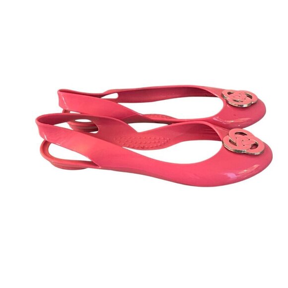 Oka B womens jelly shoes flat pink size 9 excellent condition - Picture 2 of 5